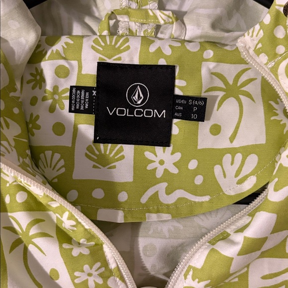 Volcom Boho Green and White Patterned Jacket - Picture 3 of 3